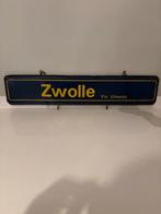 Oud NS Bord Zwolle Utrecht - Dubbelzijdig, Verzenden, Gebruikt, Trein, Overige typen