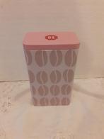 Douwe Egberts - mooi roze / beige bewaarblik voor koffie, Ophalen of Verzenden, Zo goed als nieuw, Koffie, Douwe Egberts