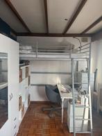 Ikea metalen tweepersoons hoogslaper, Ophalen, Gebruikt, Hoogslaper, Tweepersoons