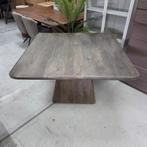 Vierkante Eettafel Asti Mangohout, kleur Bruin Tower Living, Antiek en Kunst, Ophalen