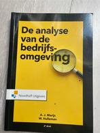 De analyse van de bedrijfsomgeving, Boeken, Ophalen of Verzenden, Zo goed als nieuw, Economie en Marketing, Noordhoff Uitgevers