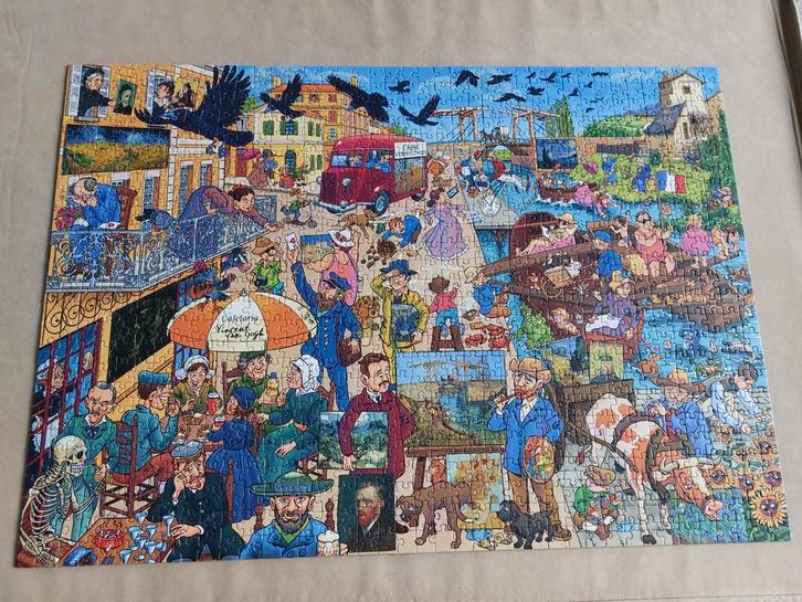 Van Gogh That's Life Puzzel 1000 Stukjes Compleet, Hobby en Vrije tijd, Denksport en Puzzels, Ophalen of Verzenden