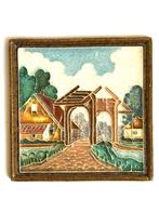 Porceleyne fles, Cloisonné Tegel - ophaalbrug, Antiek en Kunst, Ophalen of Verzenden