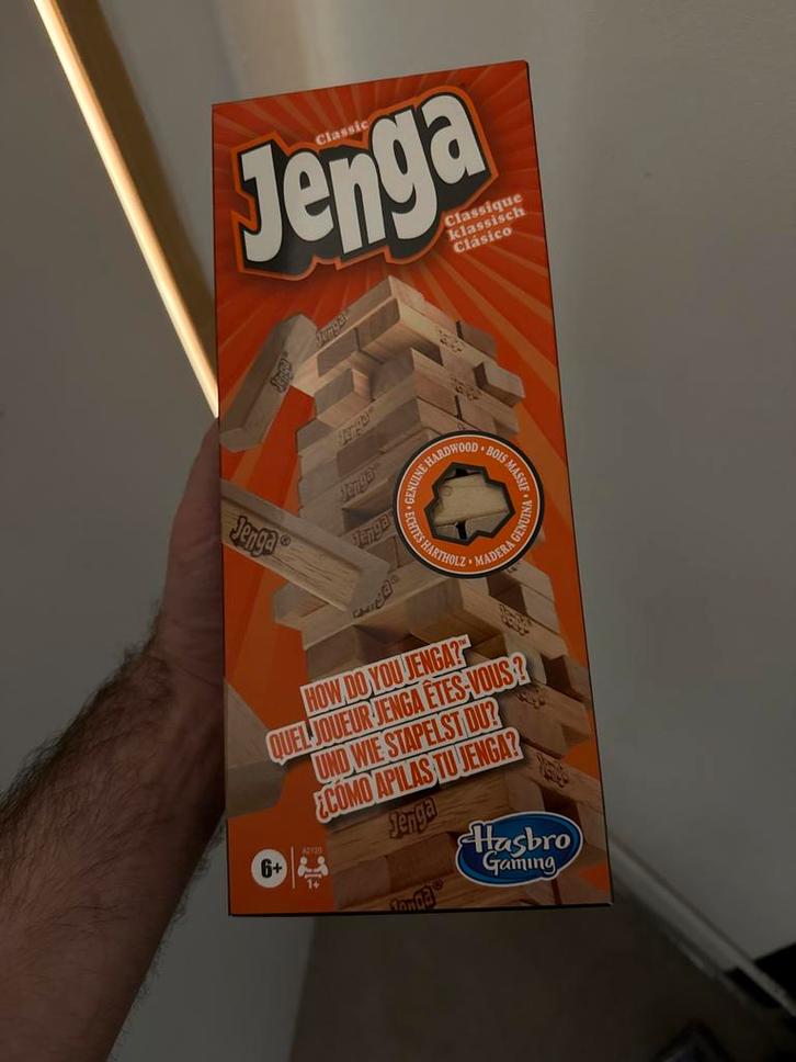 Jenga Torenspel - Klassieke Editie, Kinderen en Baby's, Speelgoed | Buiten | Speeltoestellen, Nieuw, Overige typen, Ophalen of Verzenden
