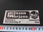 sticker maastricht heer gilissen verjans bv mode, Verzamelen, Stickers, Ophalen, Zo goed als nieuw