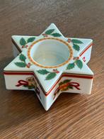 Hutschenreuther Louvre Kerst Kandelaar Ster, Huis en Inrichting, Woonaccessoires | Kandelaars en Kaarsen, Overige materialen, Wit