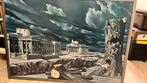 Reproductie Karel Willink Trafalgar Square, Antiek en Kunst, Kunst | Schilderijen | Klassiek, Ophalen