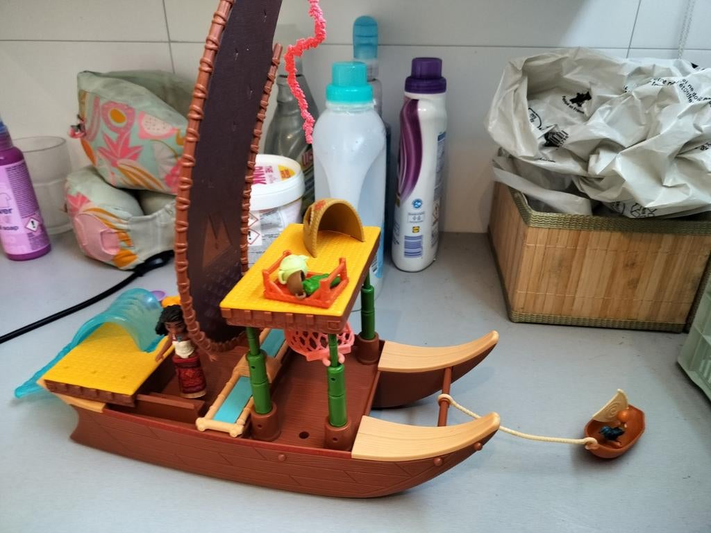 Vaiana Boot Speelgoed met Accessoires, Ophalen of Verzenden, Zo goed als nieuw, Meisje