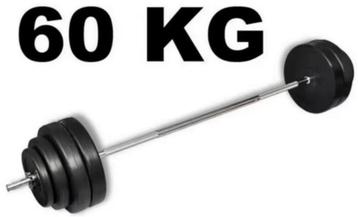 Halterset 60 kg halter halterstang GRATIS VERZENDEN! beschikbaar voor biedingen
