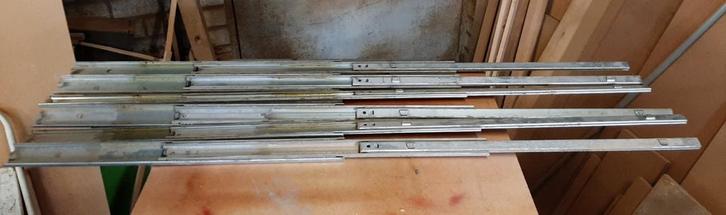 Zware lade geleider rails, Doe-het-zelf en Verbouw, IJzerwaren en Bevestigingsmiddelen, Gebruikt, 100 tot 250 mm, Ophalen of Verzenden