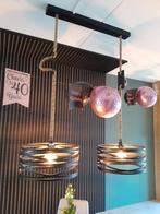Hanglamp staal, Huis en Inrichting, Lampen | Hanglampen, Ophalen of Verzenden, Zo goed als nieuw, Metaal, Minder dan 50 cm