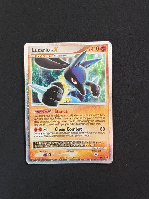 Lucario X dp12 WOTC, Hobby en Vrije tijd, Verzamelkaartspellen | Pokémon, Zo goed als nieuw, Losse kaart, Ophalen of Verzenden