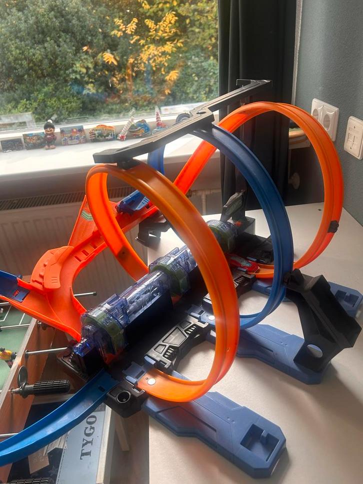 Hot Wheels Kurkentrekker Crash racebaan, Kinderen en Baby's, Speelgoed | Racebanen, Gebruikt, Racebaan, Overige aandrijving, Overige merken