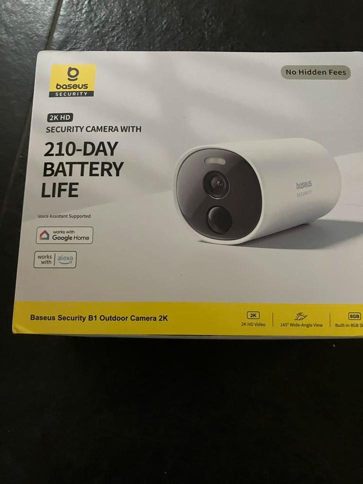 Baseus Security B1 Buitencamera - Nieuw in verpakking!, Audio, Tv en Foto, Videobewaking, Nieuw, Buitencamera, Ophalen of Verzenden
