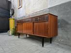Engels Mid Century Design Lowboard | Vintage Kast Dressoir, Metaal, Gebruikt, 150 tot 200 cm, Ophalen of Verzenden