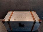 vintage Kist hout / aluminium of zink 26x50x26 cm, Huis en Inrichting, Woonaccessoires | Kisten, Minder dan 50 cm, Gebruikt, 50 tot 100 cm