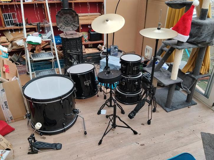 Atlantic Drumstel - Compleet en klaar voor gebruik!, Muziek en Instrumenten, Drumstellen en Slagwerk, Gebruikt, Overige merken