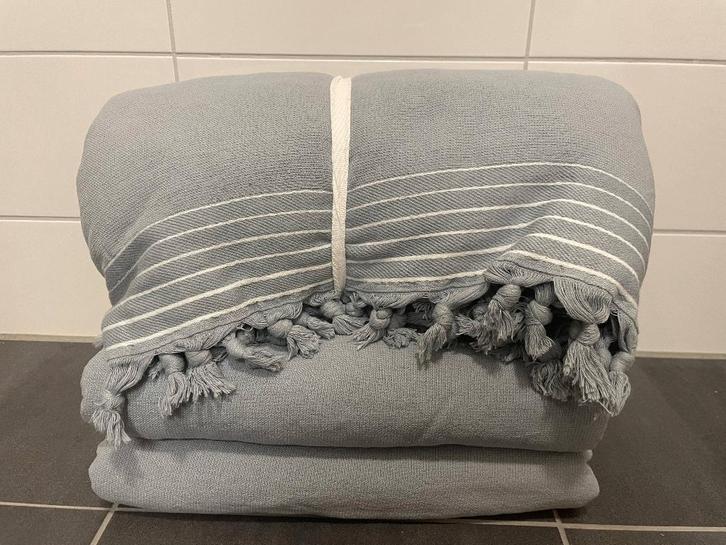 Walra Hamamdoeken 2x enkel, 1x dubbel lichtblauw, Huis en Inrichting, Badkamer | Badtextiel en Accessoires, Zo goed als nieuw