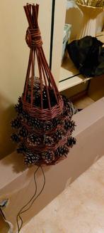 Decoratieve Houten Hangmand met Denappels, Tuin en Terras, Tuinbeelden, Ophalen of Verzenden, Zo goed als nieuw, Hout, Overige typen