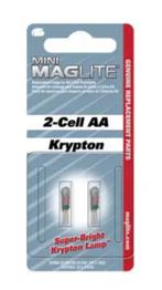 Mini Maglite AA 2-cell zaklamp - Reservelampjes, Caravans en Kamperen, Zaklampen, Maglite, Maglite, Nieuw, Ophalen of Verzenden