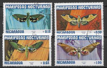Nicaragua 1983 Vlinder mot CTO beschikbaar voor biedingen