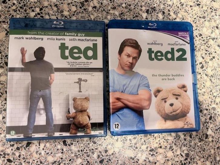 Ted & Ted 2, Cd's en Dvd's, Blu-ray, Zo goed als nieuw, Ophalen of Verzenden