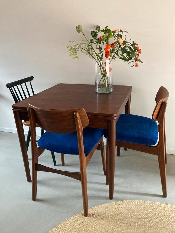 Mid Century teak eettafel Cees Braakman Pastoe, Huis en Inrichting, Tafels | Eettafels, Gebruikt, 50 tot 100 cm, 50 tot 100 cm
