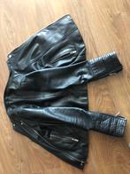 Zwart Echt leer Mango biker jasje M XS, Ophalen of Verzenden, Zo goed als nieuw, Maat 34 (XS) of kleiner, Zwart