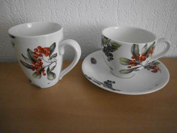Kerst servies Janneke Brinkman mok 2011/ kop en schotel 2012 beschikbaar voor biedingen