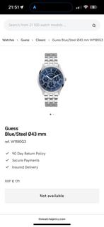 Guess horloge I NIEUW NOOIT GEOPEND!, Ophalen of Verzenden, Nieuw, Staal, Overige merken