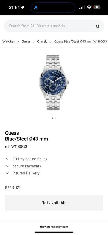 Guess horloge I NIEUW NOOIT GEOPEND!  beschikbaar voor biedingen