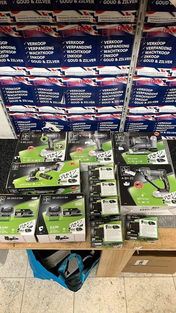 Partij gereedschap nieuw lux tools boor schroef zaag accu, Doe-het-zelf en Verbouw, Schaafmachines, Nieuw, Accu, Ophalen of Verzenden