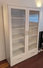 Witte servieskast Piet Klerkx buffetkast, Ophalen, Gebruikt, 100 tot 150 cm, Glas