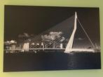 Erasmusbrug Rotterdam Canvas 120x80, Ophalen, Oorspronkelijke maker, 100 tot 125 cm, 75 cm of meer