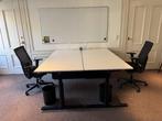 Te koop aangeboden 4 GISPEN verstelbare kantoorbureaus, Huis en Inrichting, Bureaus, Ophalen, In hoogte verstelbaar, Gebruikt