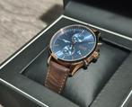 Hugo Boss Horloge HB 407 1 34 3454, Sieraden, Tassen en Uiterlijk, Horloges | Heren, Overige merken, Leer, Staal, Polshorloge