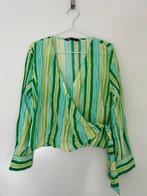Zara gestreepte blouse - Maat L, Ophalen of Verzenden, Zo goed als nieuw, Maat 38/40 (M), Groen