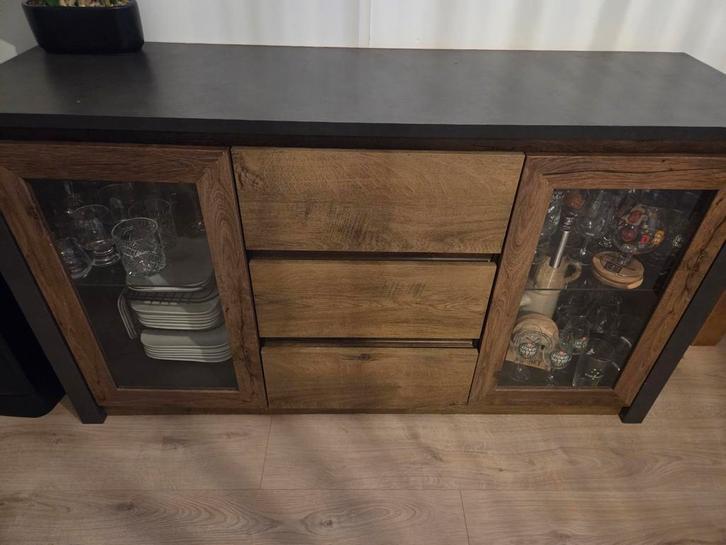 Dressoir, Huis en Inrichting, Kasten | Dressoirs, Gebruikt, 100 tot 150 cm, 25 tot 50 cm, Met lade(s), Met deur(en), Met plank(en)