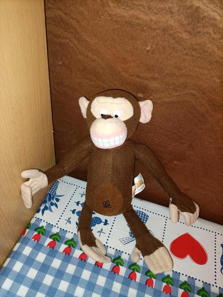 Madagascar aap knuffel Super de Boer 31 cm groot, Kinderen en Baby's, Speelgoed | Knuffels en Pluche, Overige typen, Ophalen of Verzenden