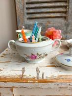 Vintage suikerpotje met bloemetjes, Ophalen of Verzenden