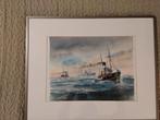 Scheepvaart Schilderij - Boten op Zee, Ophalen