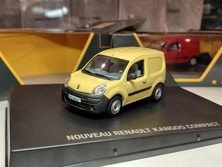 Renault Kangoo II ph1 Compact 2007-2013 geel 1/43 Nlrev, Hobby en Vrije tijd, Modelauto's | 1:43, Zo goed als nieuw, Auto, Norev