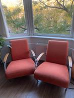 2 Gelderland Fauteuils 5470 Terracotta, Huis en Inrichting, Ophalen, Gebruikt, Minder dan 75 cm, 50 tot 75 cm