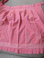 Geruit schortje €4,-, Huis en Inrichting, Keuken | Textiel, Ophalen of Verzenden, Zo goed als nieuw, Rood, Schort