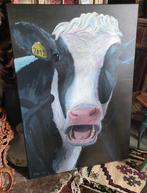 Groot/Op Canvas/Koe/Cow/Schilderij/painting, Antiek en Kunst, Kunst | Schilderijen | Modern, Ophalen of Verzenden
