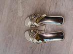 Zomer slippers nieuw maat 41 (vallen smal) goud kleurig, Overige kleuren, Nieuw, Ophalen of Verzenden, Onbekend