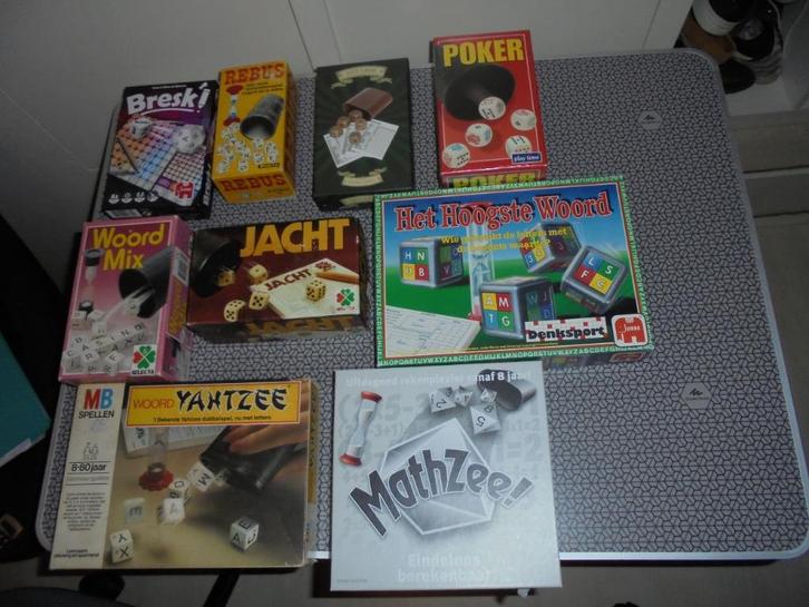 Veel leuke dobbelspellen, Hobby en Vrije tijd, Gezelschapsspellen | Overige, Zo goed als nieuw, Ophalen of Verzenden