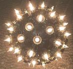 Zwarte Bal Lamp met Witte Verlichting zo goed alsnieuw kerst, Huis en Inrichting, Lampen | Hanglampen, Verzenden, Gebruikt, Kunststof