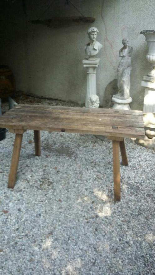 Tafel , brocante slachttafel  uit frankrijk, Antiek en Kunst, Curiosa en Brocante, Ophalen