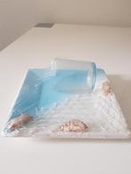 NIEUWE bordje opbergen zeep/wattenstaafjes, Ophalen of Verzenden, Nieuw, Blauw